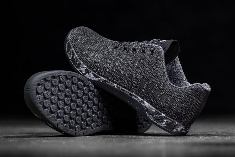 Black / Grey Nobull Heather Granite Men's Trainers | CA J1307P